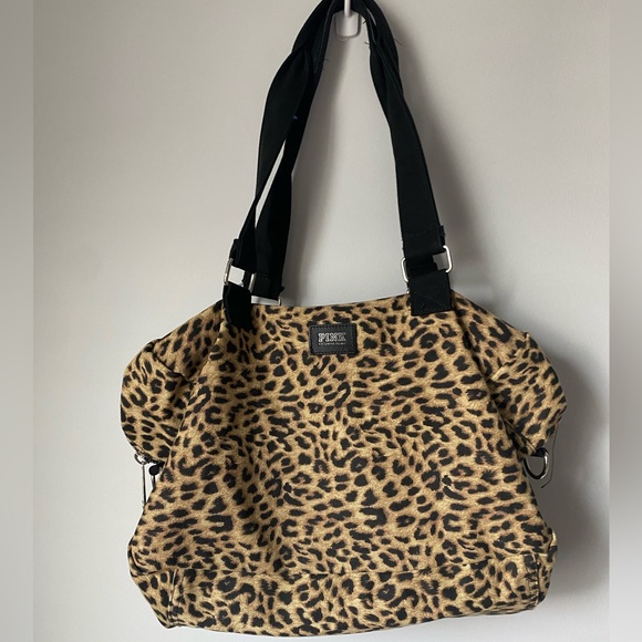 PINK Victoria's Secret Handbags - VS PINK weekender bag cheetah print